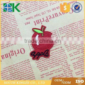 Red Apple Fruit Leaf Cartoon Kids Children Embroidered Iron on Patch Bag photo-2