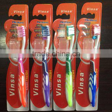 high quality adult toothbrush for daily home use with cap