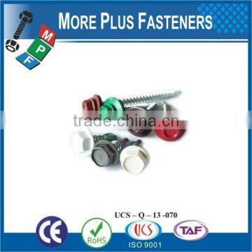 Made in Taiwan Flat Head Undercut TEK Screws # 3 Point Roofing Screws Self Drilling Screws for All Metal Prevailing photo-2