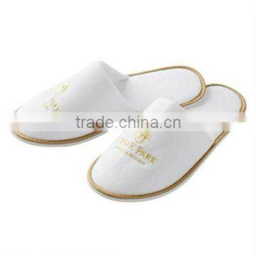 high quality closed toe hotel velour disposable slipper