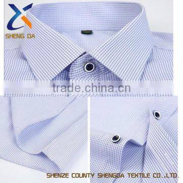 Slim Fit Male Solid Color Business Dress Shirt photo-2
