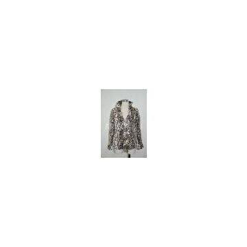 Faux fur coat, fake fur jacket, artificial fur garment AR-8118