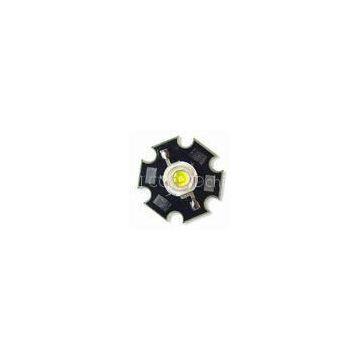 6500K Nature White 1W high power LED With Cooling Heatsink / 1W Nature White Led