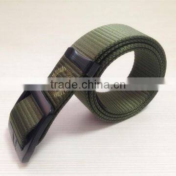 Plastic Buckle with Nylon military Webbing Belt