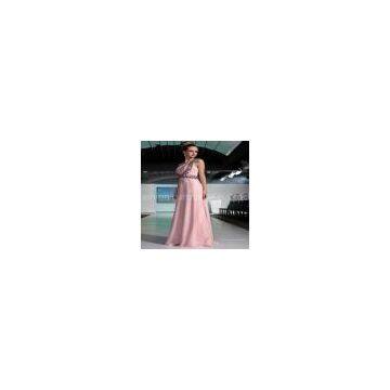 DORISQUEEN Wholesale Elegant Fahsion Pink One Shoulder evwning Gown