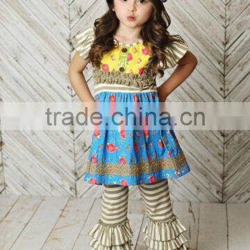 spring summer 2017 mustard pie remake girls sets stripe capris boutique outfits