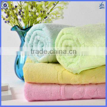 plain color jacquard eco-friendly quality sale bamboo towels wholesale