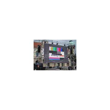 Outdoor Full Color P10 Rental LED Display For Advertising 1R1G1B 10000 dots/m2