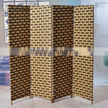 Quality design office used room partition easy to assemble movable Paper Rope Bamboo Screens Room Divider Room Partition GVSD007