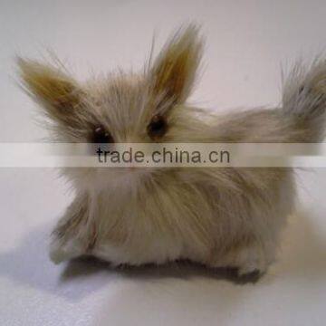 plush doll for Rabbit Fur Kitten Cat