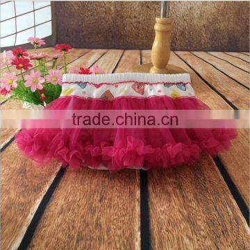 newborn skirt 2015 Personalized wholesale cotton bow printed skirt tutu for girl H48