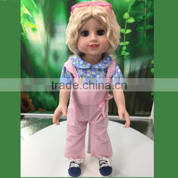 18 inch american girl doll with pink doll clothes pattern for sale