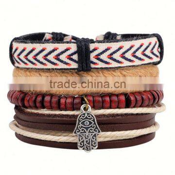 Wholesale Charm Leather Bracelet Fashion Lapis Lazuli Wrap Bracelet photo-6