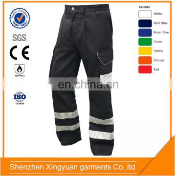 Custom Flame retardant Multicolor mens cargo safety pants with side pockets