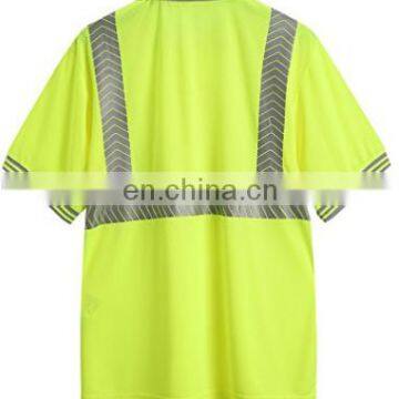 Hi Vis Garment Reflective Work Safety Short Sleeve Polo t Shirt photo-2