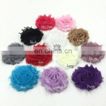 2inch Mini Shabby Flower Frayed Chiffon Flower Flat Back