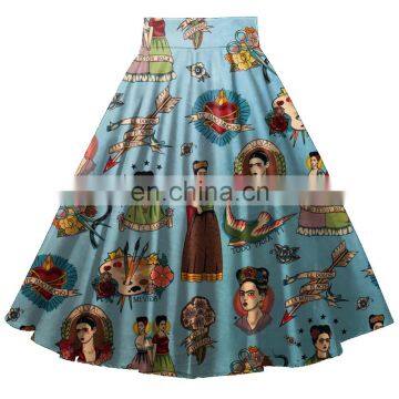 mexican style frida print wholesale hippie clothing for women