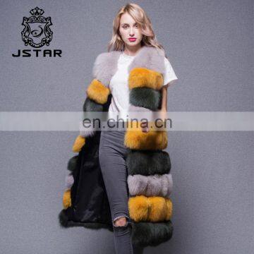 2017 wholesale Super warm fashion fur vest women fur waistcoats