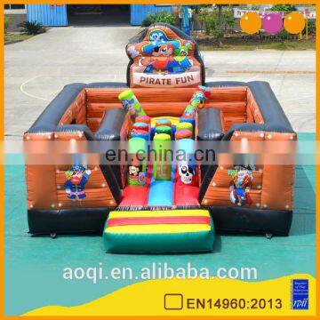 AOQI pirate pop-up inflatable fun city china with free EN14960