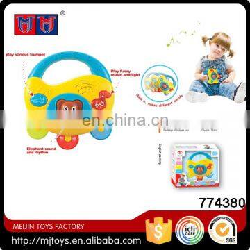 Meijin Christmas nice educational toys baby hand rattle hand ring bell with music