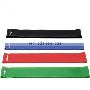 12inch Exercise Resistance Loop Bands Set of 4levels 100% Premium Natural Latex Workout Bands Fitness Equipment with Carry Bag