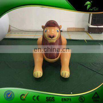 Laying Yellow Cute Hongyi Inflatable Lion Baby Sit Bouncing Animal Toy