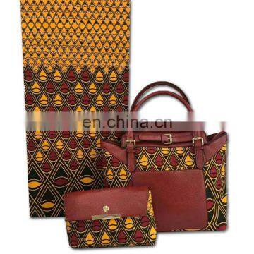 2017 Latest Design African Fabric Wax Print Ladies Purse Bag Handbag and wristlet G20160813