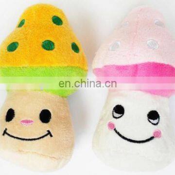 Cute Mashroom Pet Plush Toys for Dog,100% PP Cotton, High Quality