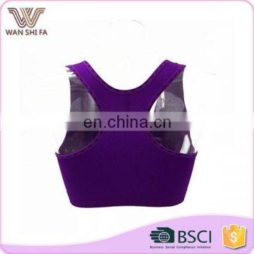 New Design Wholesale Top Quality 6 Color 92% Nylon Sexy Sport Bra photo-3