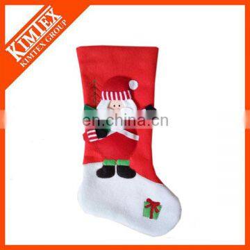 Promotion custom knit wholesale felt santa stocking