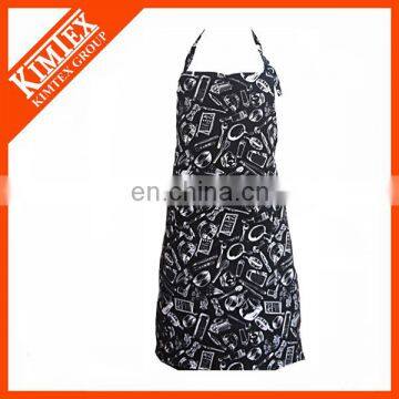 Pomotion cheap cotton silk screen printed aprons