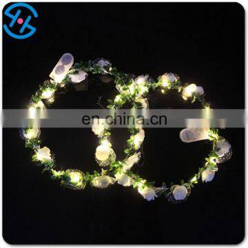 LED lighting Floral Crown Rose Flower for party