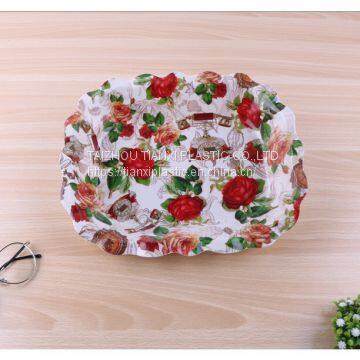 TX602 PLASTIC RECTANGULAR PLATE IML TRAY CHEAP photo-4