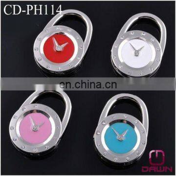 Portable Clock Bag Hanger with Stones CD-PH114