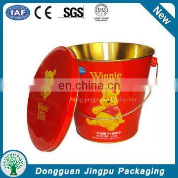 Christmas promotional wholesale china metal ice tin bucket with handle