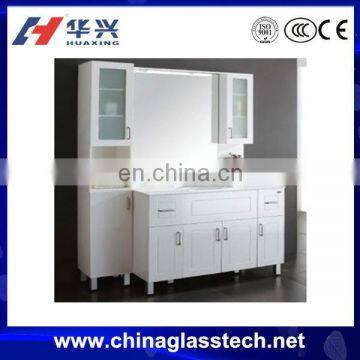 decorative aluminum frosted glass bathroom cabinet doors