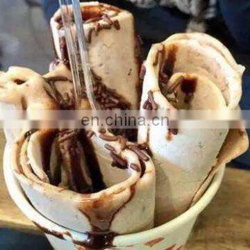 Good Feedback High Speed Ice Cream Rolls Machine / Thailand Rolled Fried Ice Cream Machine