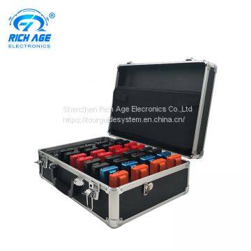 32-slot charging case  for tour guide system