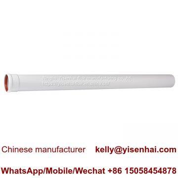 60/100mm  non-condensing standard  flue pipe  en14471 length 100mm flue pipe of gas boiler