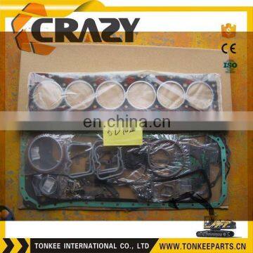 6D102 engine gasket kit for PC200-6 6735-11-1820 ,excavator spare parts,6D102 engine parts