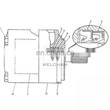 Wholesale Price Hydraulic Parts Vane Pump Cartridge Kits 3G7654 For Tractor Hydraulic Parts 518 518C GP-Vane Pump