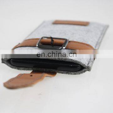 Colorful Felt Logo Customized Felt Mobile Phone Bag photo-6