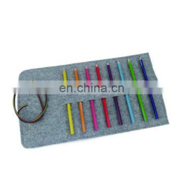 promotional standing pouch roll up bag felt pen organizer