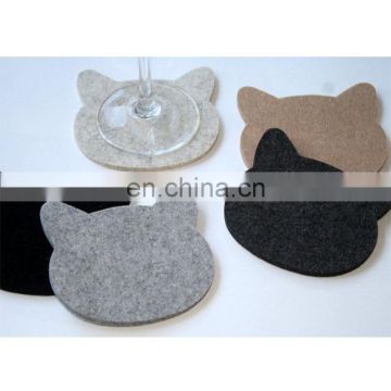 custom felt pad for coaster felt animal coaster