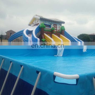 BH005 Factory manufacture various kids paly air plastic water slide used swimming pool slide