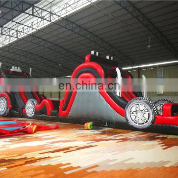 All in One Kids Steam Train Theme Inflatable Obstacle Course Bounce House for Sale photo-6
