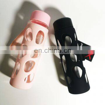 BPA Free Sport Water Bottle Glass Bottle With Silicone Sleeve photo-4