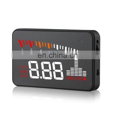 X5 3.5 Inch Car HUD OBD2 Head Up Display Overspeed Warning System Windshield Auto Electronic Alarm Projector photo-2