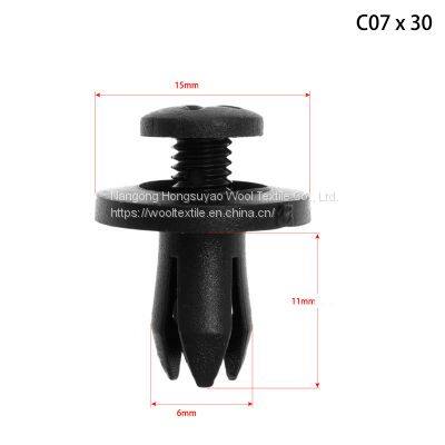 HE31 150PCS Automotive Reinforced Door Trim Panel Solid Nylon Plastic Door Panel Buckle photo-3