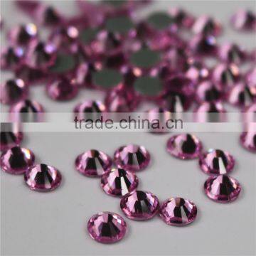 Top quality rose flatback crystal hotfix rhinestone Manufacturers